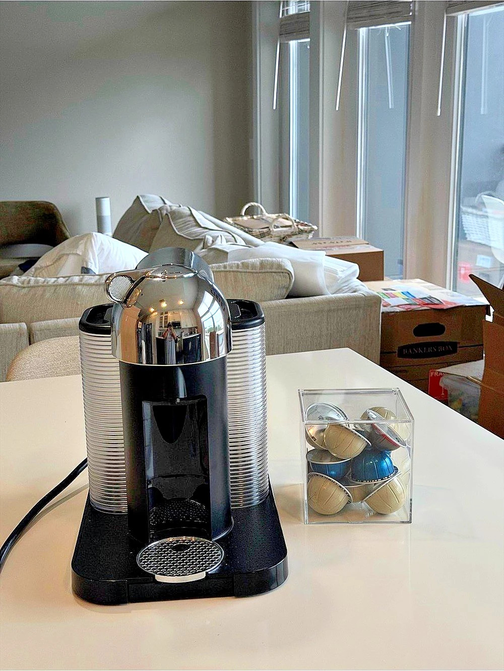 Nespresso Vertuo Next Deluxe Coffee and Espresso Maker Black & Silver